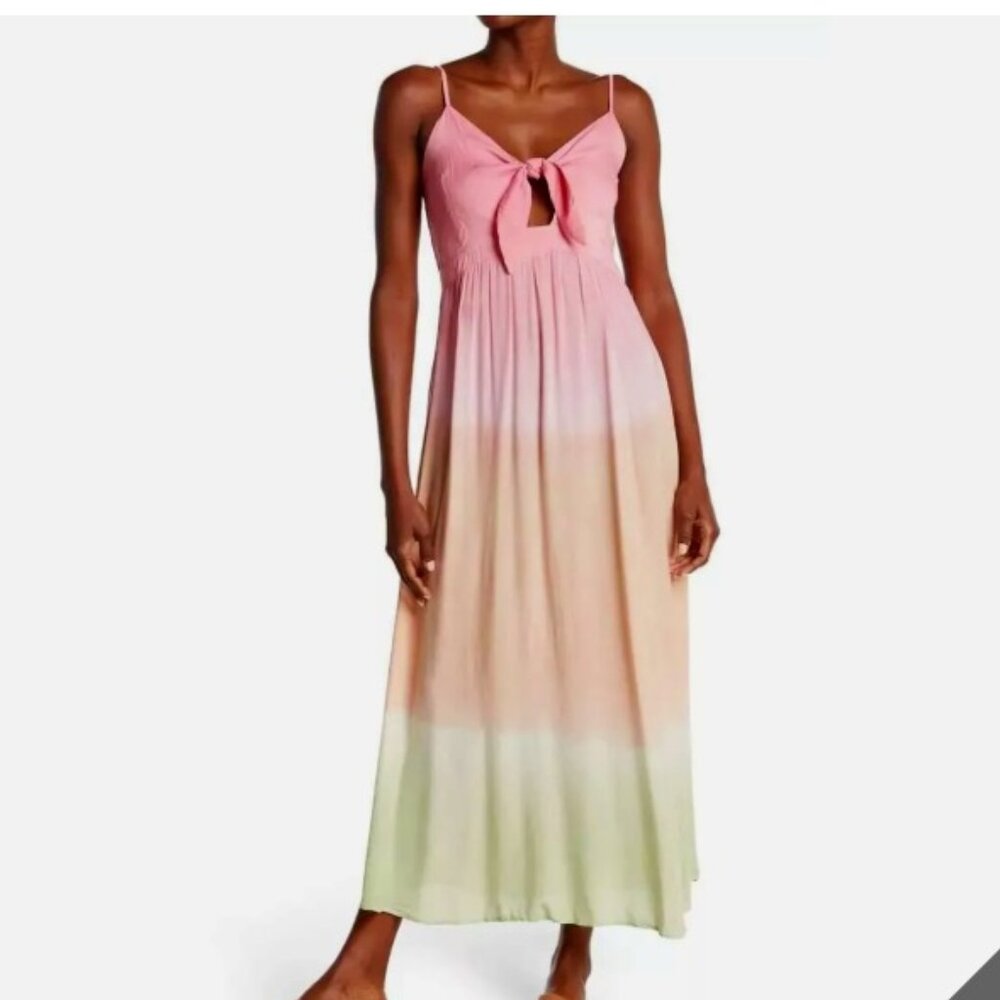 Tie-dye summer maxi dress